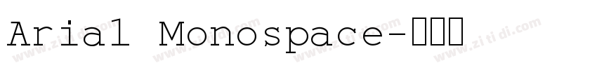 Arial Monospace字体转换